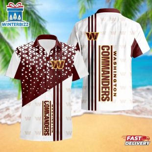 Washington Football Team Triangle Abstract Pattern Hawaii Shirt