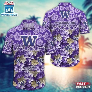 Washington Huskies NCAA Summer Hawaiian Shirt Gift For Fans
