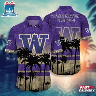 Washington Huskies Summer Hawaiian Shirt For Fans