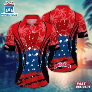 Wisconsin Badgers MLB Team Hawaiian Shirt Gift For Fans