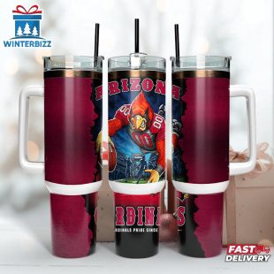 Arizona Cardinals NFL Mascot Tumbler 40Oz With Handle
