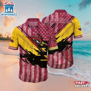 Arizona Cardinals Patriotic Rush Hawaiian Shirt
