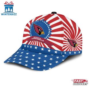 Arizona Cardinals Sport US Flag Pattern Independence Day Classic Cap