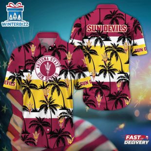 Arizona State Sun Devils Summer Aloha Hawaiian Shirt Gift For Fans
