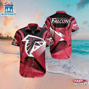 Atlanta Falcons Dynamic Stripes Hawaiian Shirt