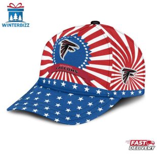Atlanta Falcons Sport US Flag Pattern Independence Day Classic Cap