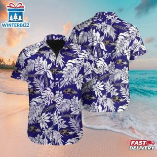 Baltimore Ravens Tropical Hawaiian Shirt