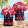 Boston Red Sox Team Tree Pattern Hawaiian Shirt