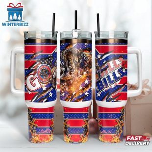 Buffalo Bills NFL Mascot Sport Tumbler 40Oz With Handle