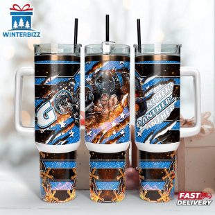 Carolina Panthers NFL Mascot Sport Tumbler 40Oz With Handle