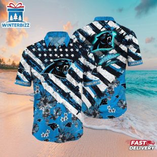 Carolina Panthers Panther Pride Paradise Hawaiian Shirt