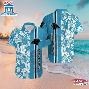 Carolina Panthers Paradise Gridiron Hawaiian Shirt