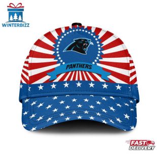 Carolina Panthers Sport US Flag Pattern Independence Day Classic Cap