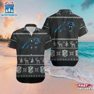 Carolina Panthers Ugly Christmas Hawaiian Shirt