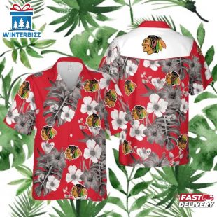 Chicago Blackhawks Tropical Hawaiian Shirt
