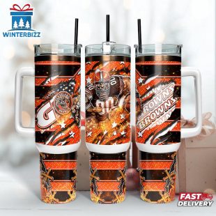 Cleveland Browns NFL Mascot Sport Tumbler 40Oz With Handle