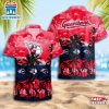 Cleveland Guardians Team Tree Pattern Hawaiian Shirt