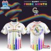 Colorado Rockies MLB x Happy Pride Month Baseball Jersey Shirts Gift For Fan