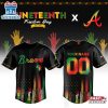 Custom Name And Number Atlanta Braves MLB x Juneteenth Baseball Jersey Shirt