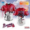 Custom Name And Number Atlanta Braves x Peanuts Baseball Jersey Shirt