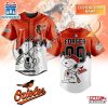 Custom Name And Number Baltimore Orioles x Peanuts Baseball Jersey Shirt