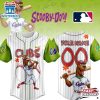Custom Name And Number Chicago Cubs MLB x Scooby Doo Cartoon Baseball Jersey Shirt