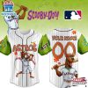Custom Name And Number Houston Astros MLB x Scooby Doo Cartoon Baseball Jersey Shirt