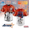 Custom Name And Number Houston Astros x Peanuts Baseball Jersey Shirt