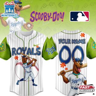 Custom Name And Number Kansas City Royals MLB x Scooby Doo Cartoon Baseball Jersey Shirt