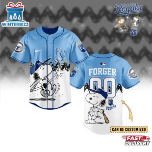 Custom Name And Number Kansas City Royals x Peanuts Baseball Jersey Shirt