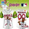 Custom Name And Number Los Angeles Angels MLB x Scooby Doo Cartoon Baseball Jersey Shirt