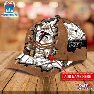 Custom Name Atlanta Falcons Baseball Cap For Fans
