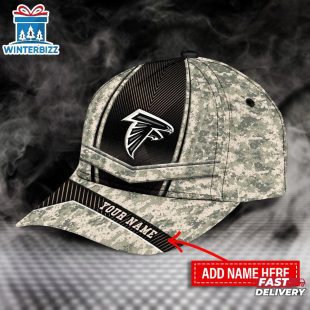 Custom Name Atlanta Falcons Camo Baseball Cap For Fans