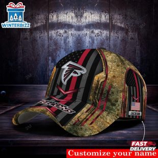Custom Name Atlanta Falcons NFL Camo Baseball Cap For Fans