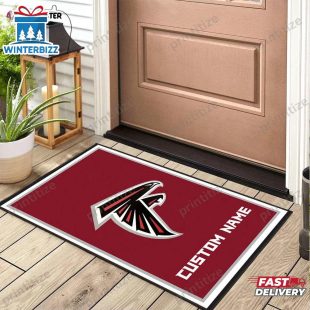 Custom Name Atlanta Falcons Team Doormat Home Decor