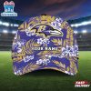 Custom Name Baltimore Ravens NFL Flowers Baseball Cap For Fans