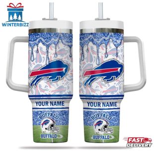 Custom Name Buffalo Bills NFL Tumbler 40Oz Handle