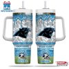 Custom Name Carolina Panthers NFL Team Tumbler 40Oz Handle