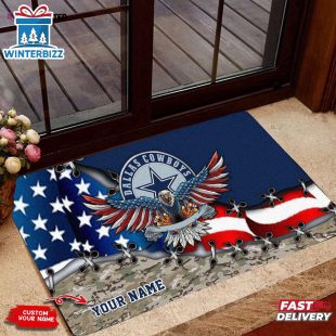 Custom Name Dallas Cowboys Doormat Home Decor