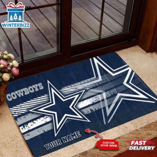 Custom Name Dallas Cowboys Team Doormat Home Decor