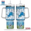 Custom Name Detroit Lions NFL Team Tumbler 40Oz Handle