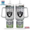 Custom Name Las Vegas Raiders NFL Tumbler 40Oz Handle