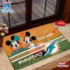 Custom Name Miami Dolphins Mickey Doormat Home Decor