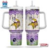 Custom Name Minnesota Vikings NFL Tumbler 40Oz Handle
