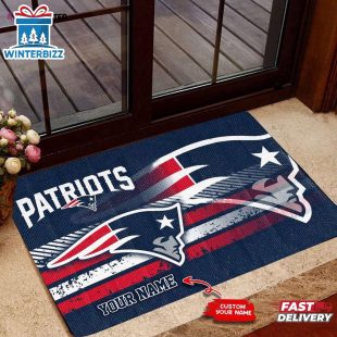 Custom Name New England Patriots Doormat Home Decor