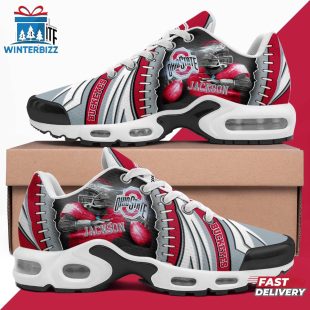 Custom Name Ohio State Buckeyes NCAA Sport Air Max Plus Shoes