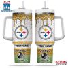 Custom Name Pittsburgh Steelers NFL Tumbler 40Oz Handle