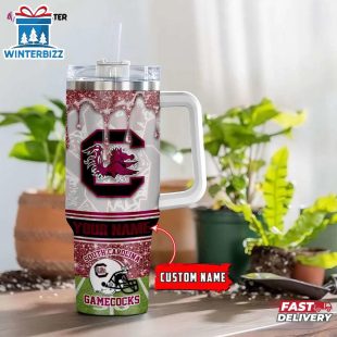 Custom Name South Carolina Gamecocks Tumbler 40Oz Handle