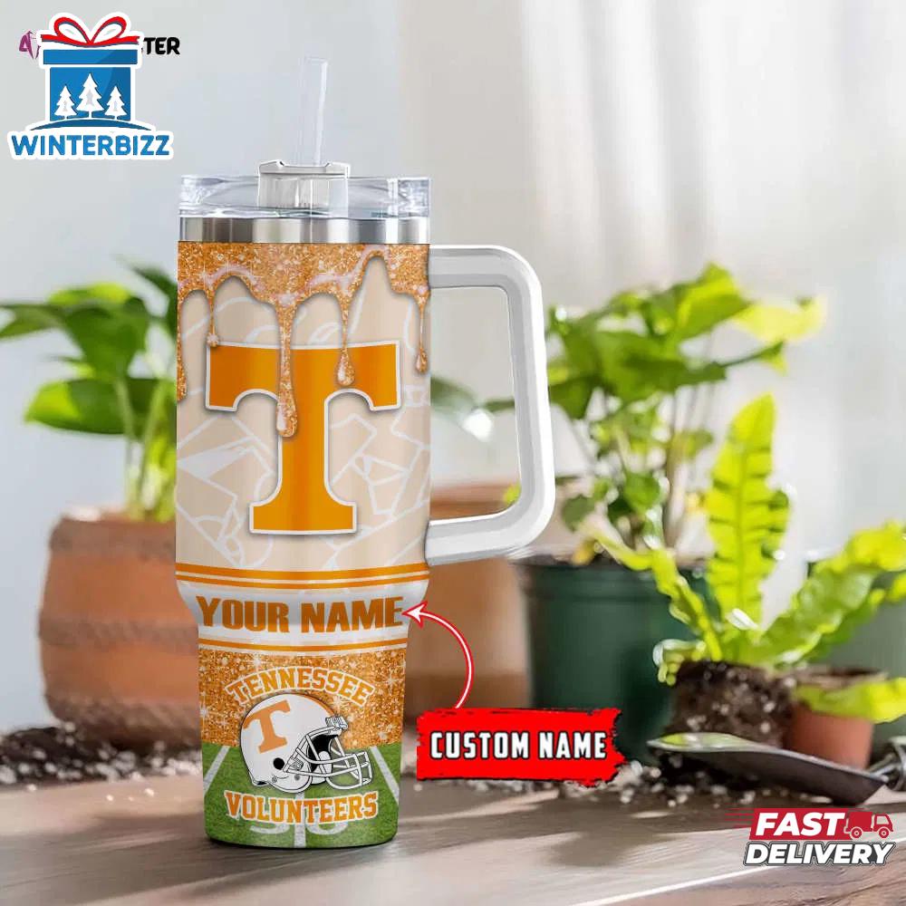 Custom Name Tennessee Volunteers Tumbler 40Oz Handle Custom Name Tennessee Volunteers Tumbler 40Oz Handle