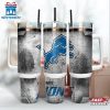 Detroit Lions NFL Fingerprint Effect Tumbler 40Oz With Handle